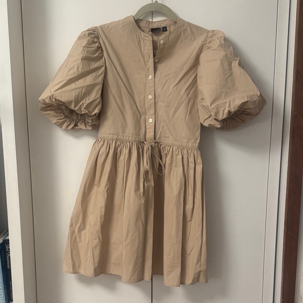 GAP Tan Long Sleeve Dress